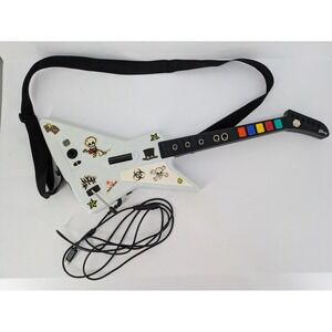 RedOctane Gibson X-Plorer Xbox 360 Guitar Hero Controller 95055 White Wire WORKS